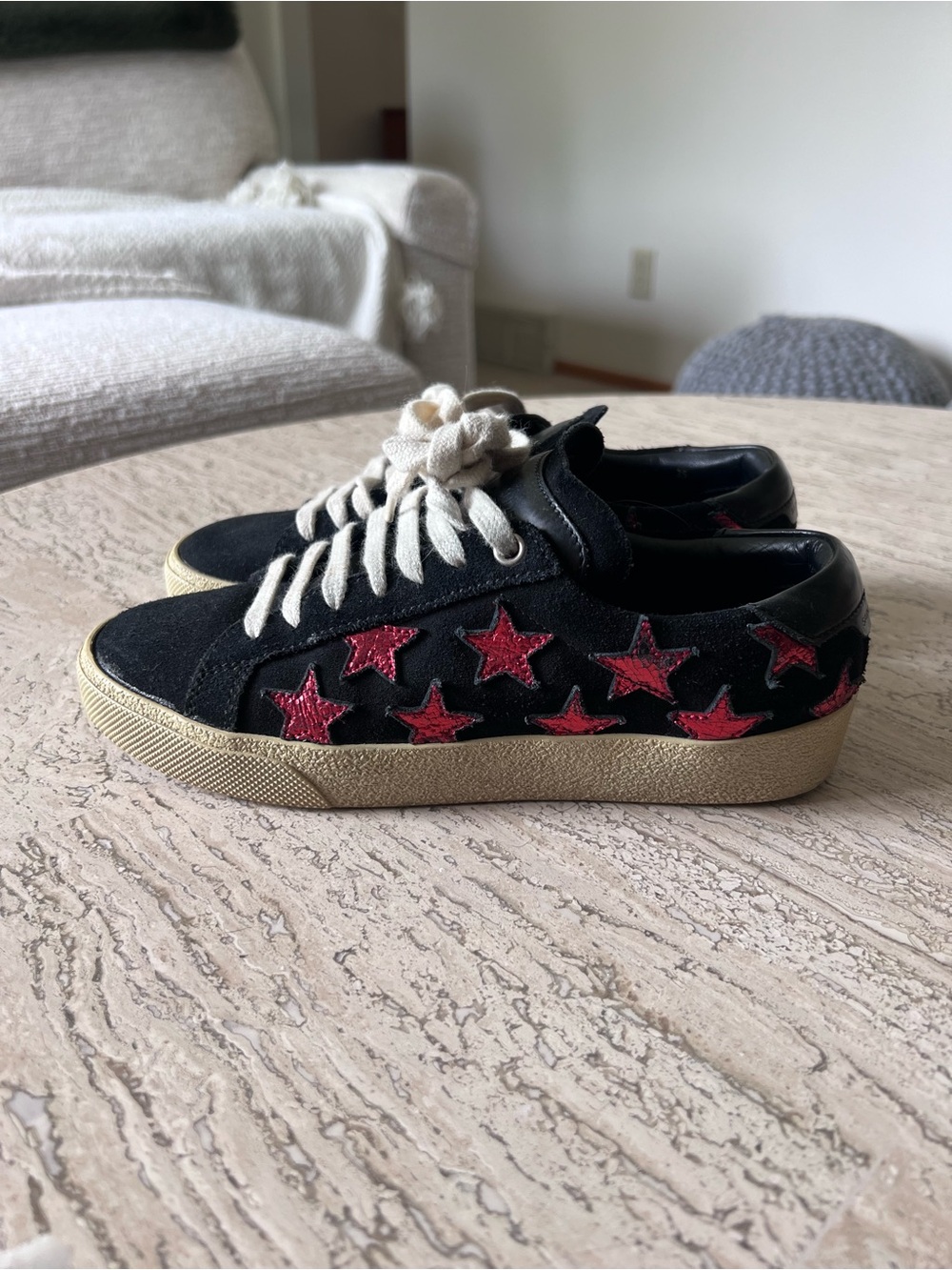 Saint Laurent Court Classic Star Sneakers